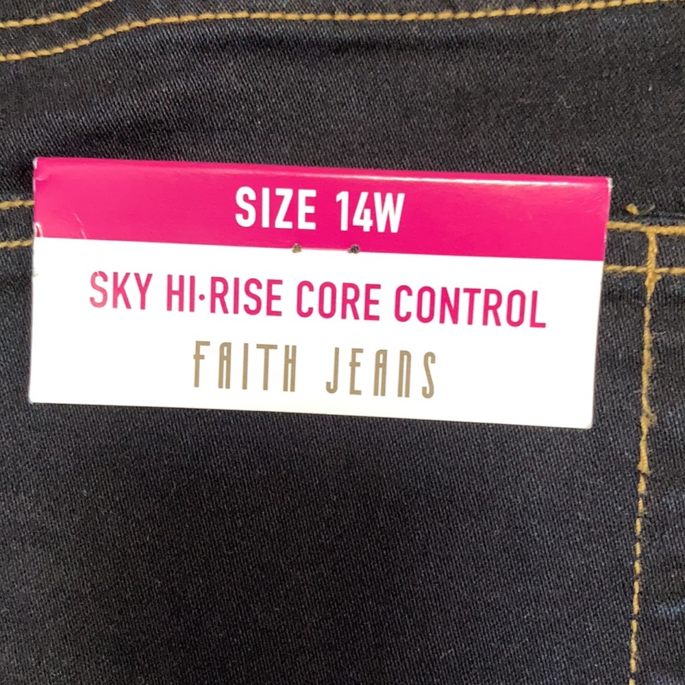 Faith Jeans short sky hi rise core control cuffed jean short 14W - Picture 15 of 16